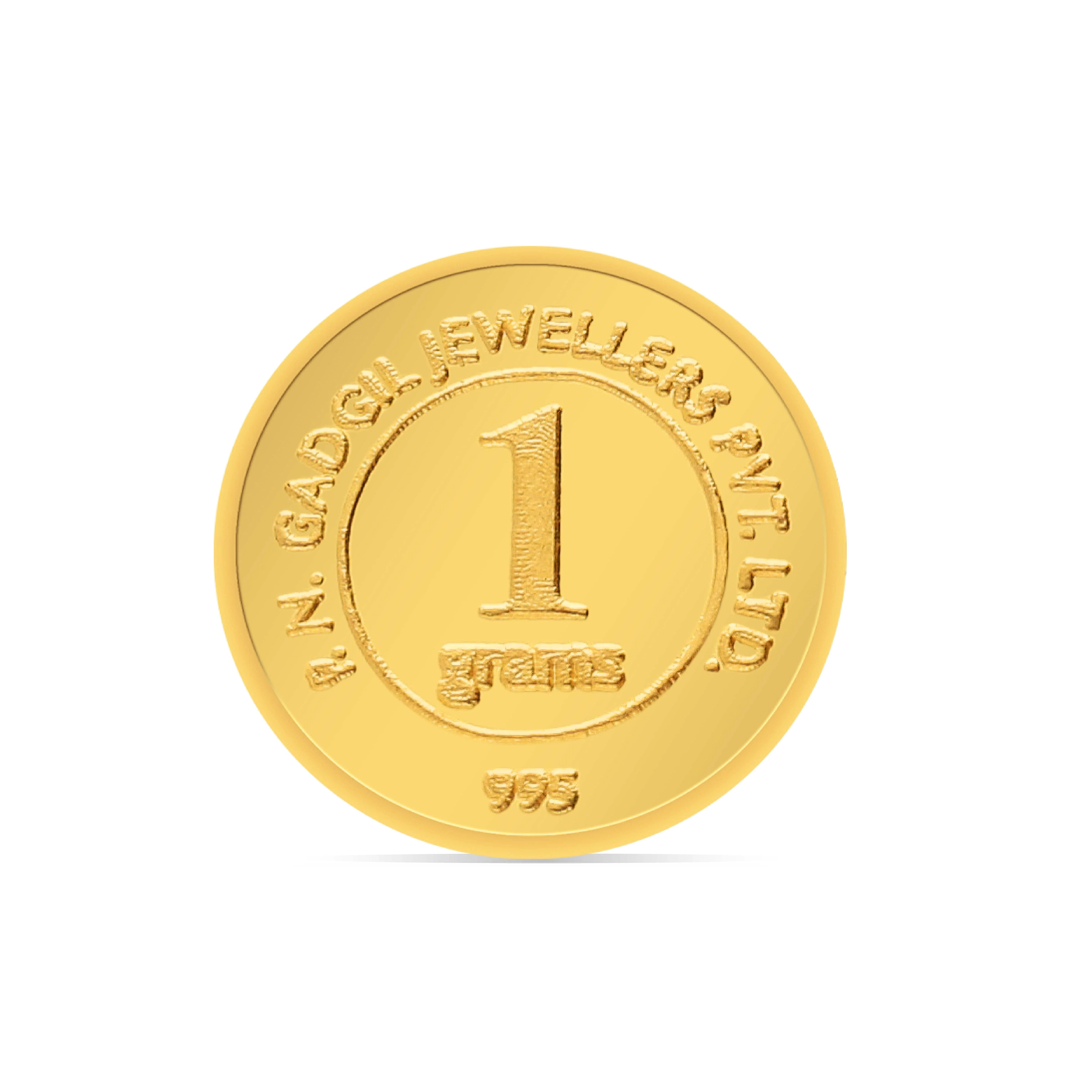 1 Gram 24 KT (995) PNG Gold Coin - Image 2