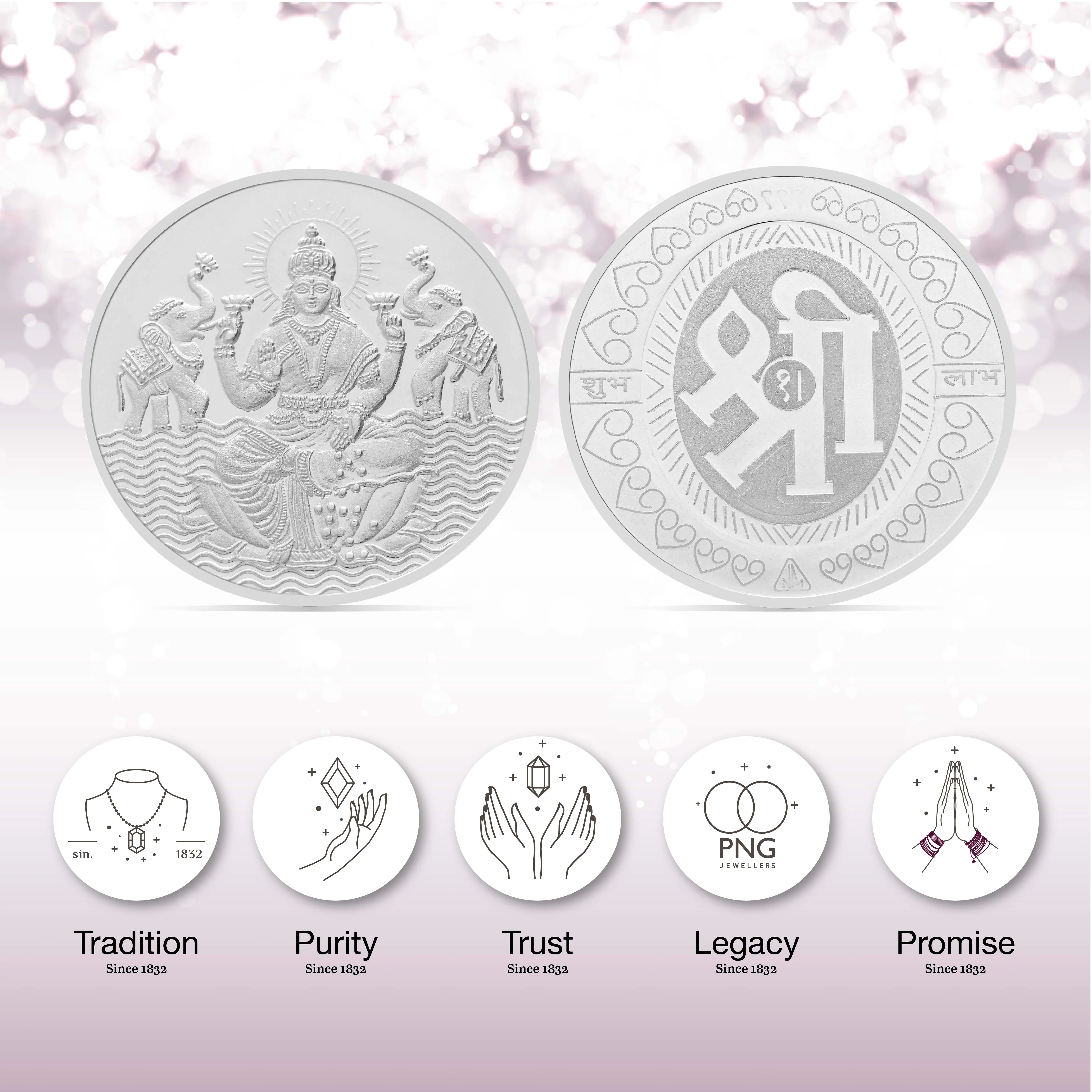 15 gms Laxmi Shree Silver Coin - Image 3