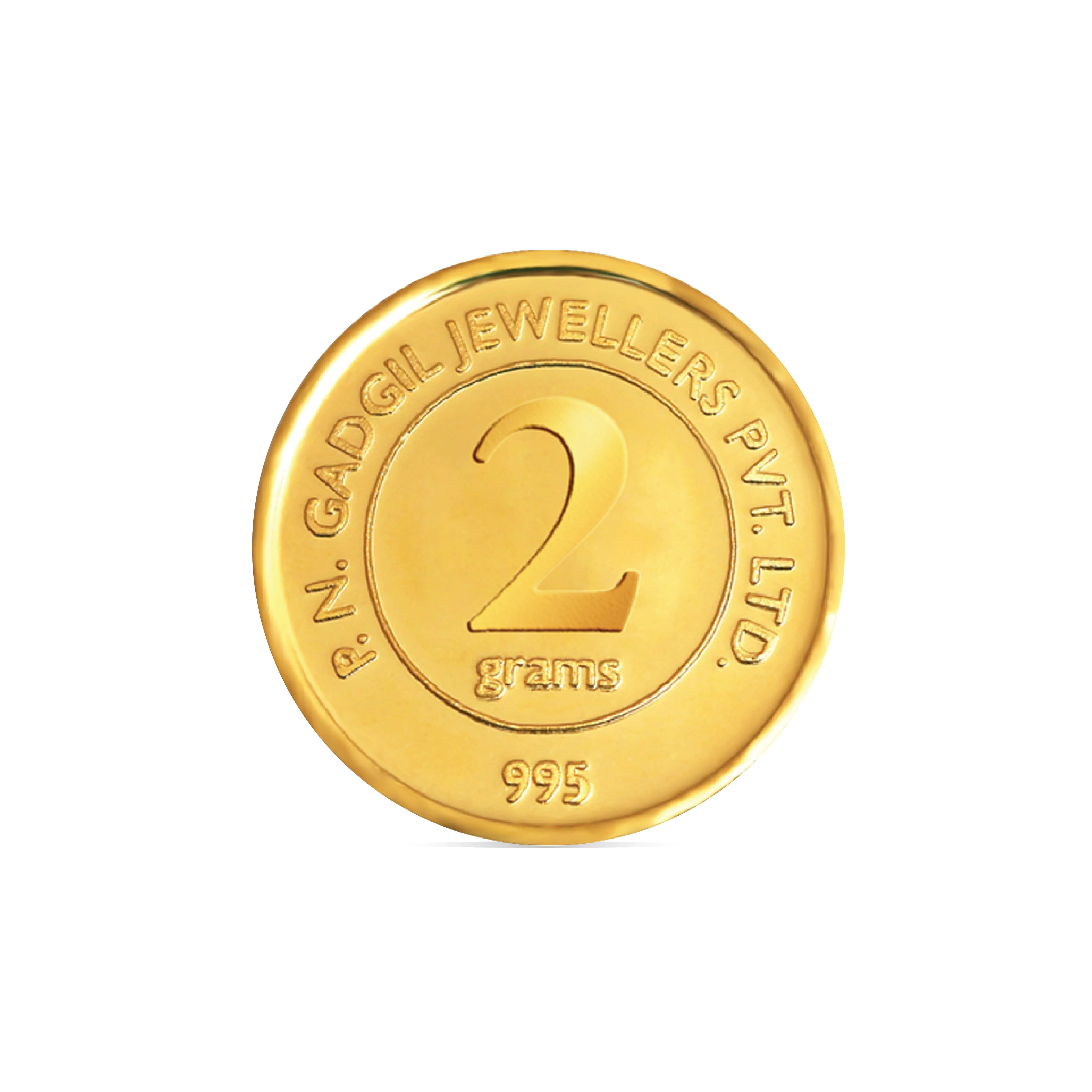 2 Gram 24 KT (995) PNG Gold Coin - Image 2