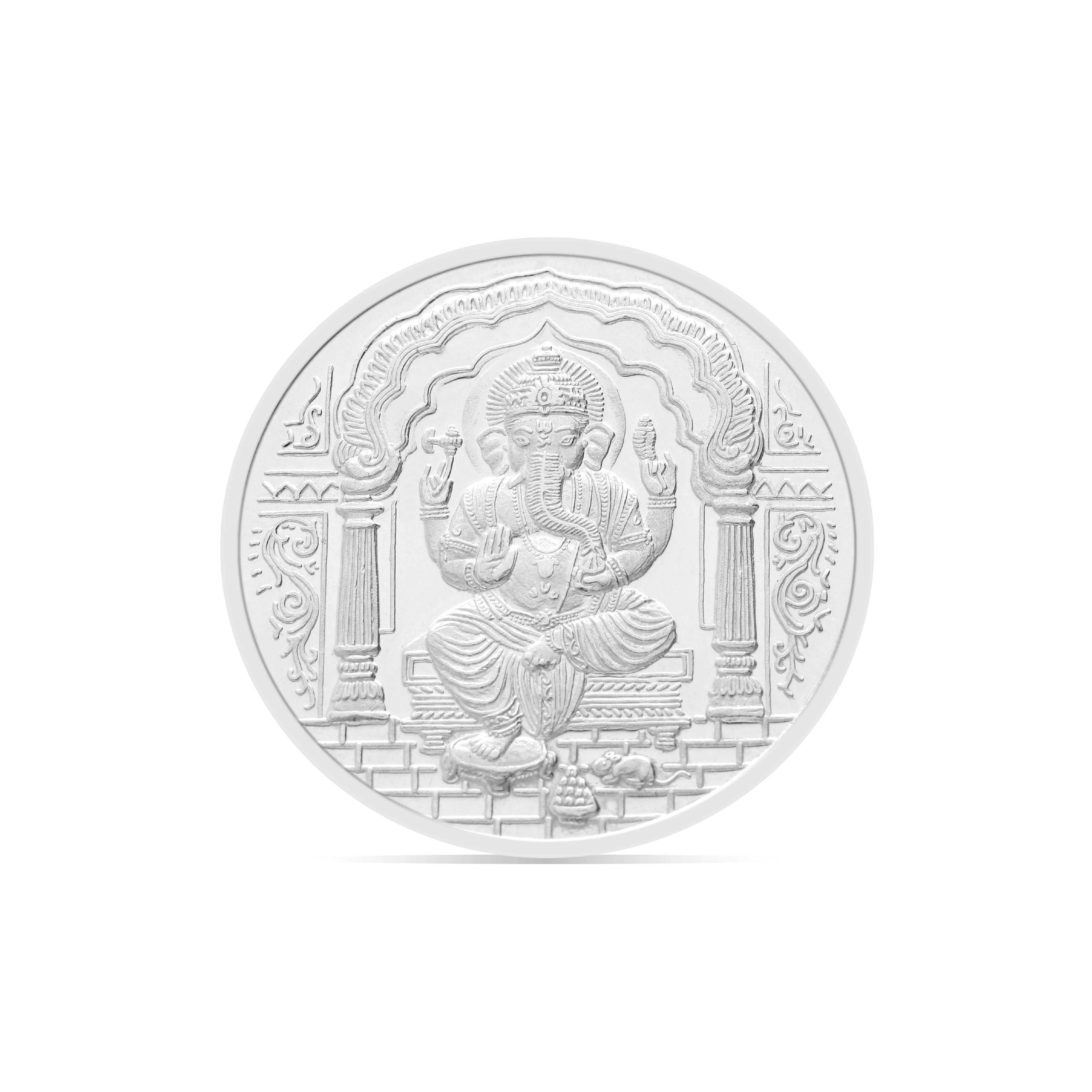 20 gms Ganesha Om Silver Coin