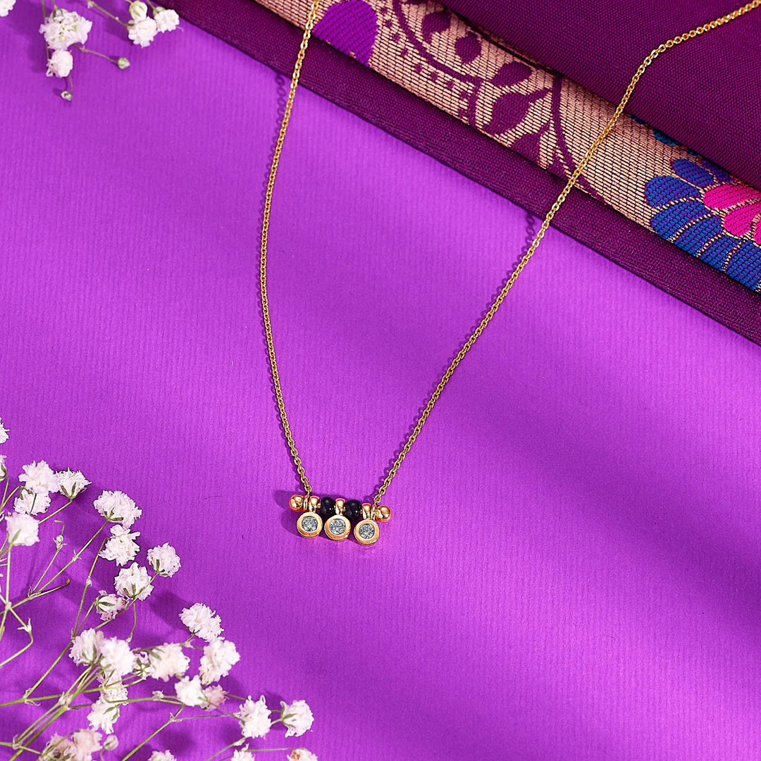 Amara Gold & Diamond Watimani Mangalsutra For Women