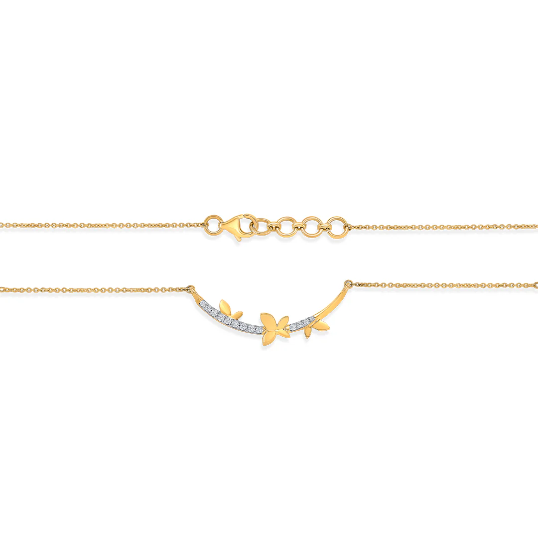 Arcane Beauty Gold & Diamond Modern Mangalsutra for Women - Image 5