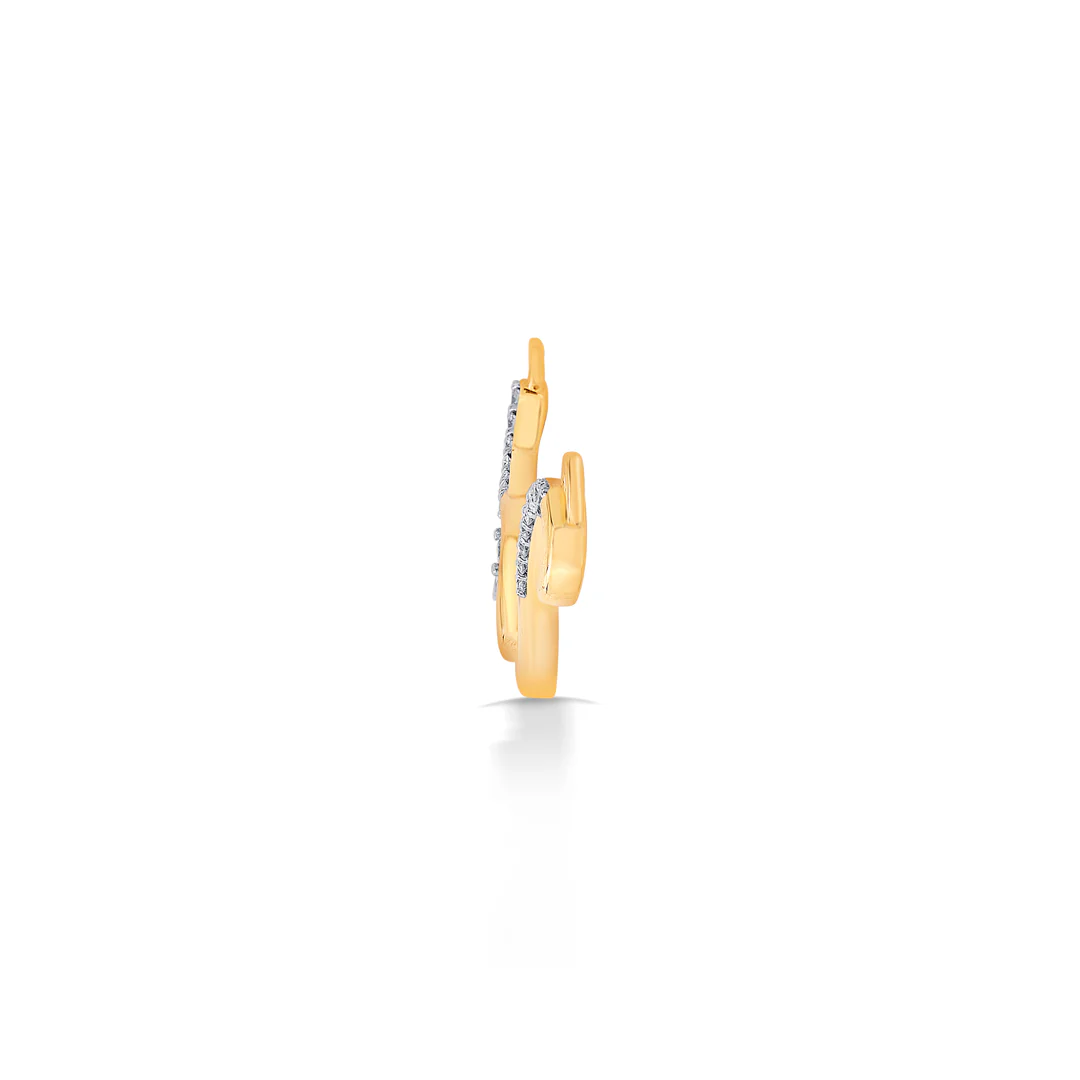 Arch Yellow Gold & Diamond Tanmaniya Mangalsutra For Women - Image 4