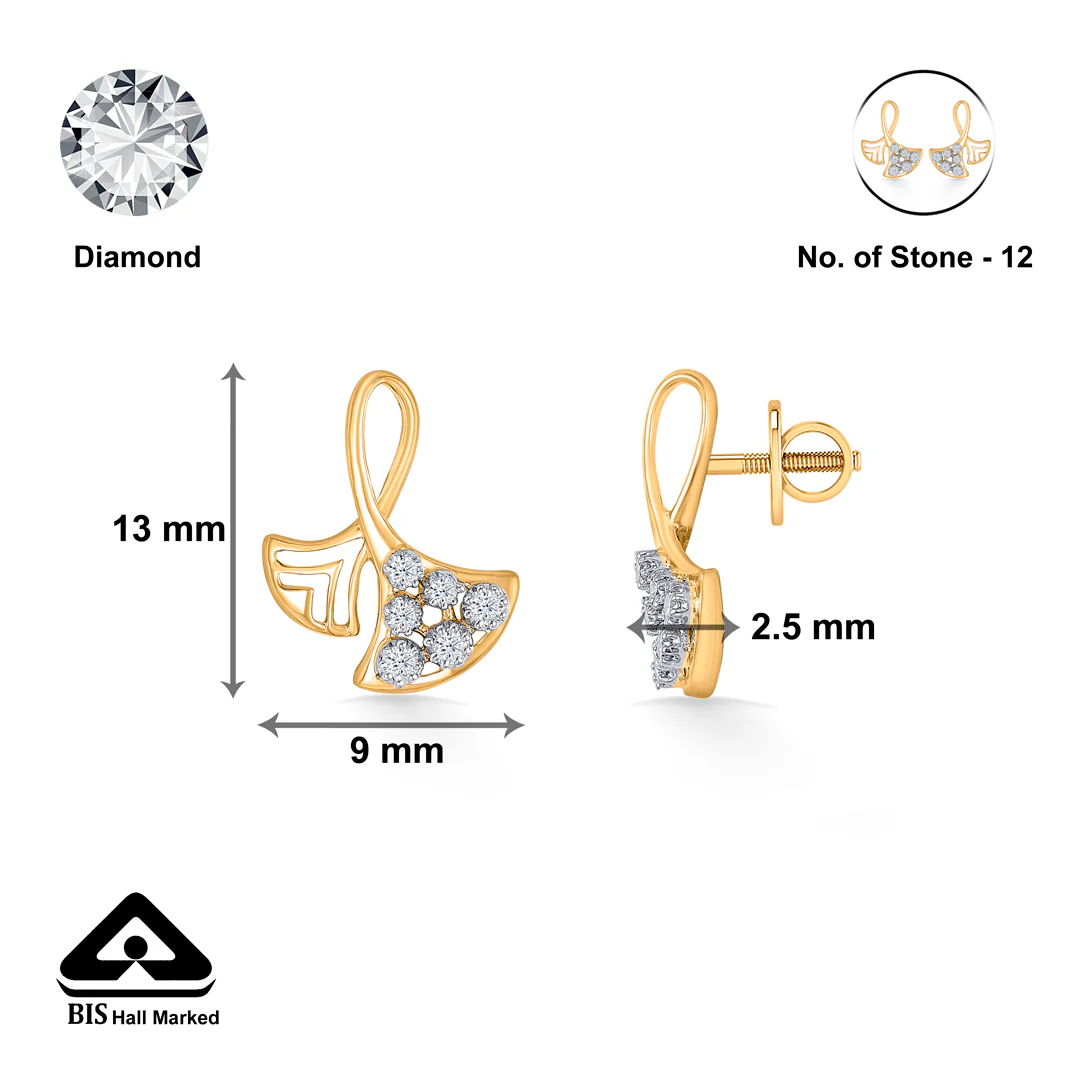 Aurora Ripple Gold & Diamond Pendant Set For Women - Image 8