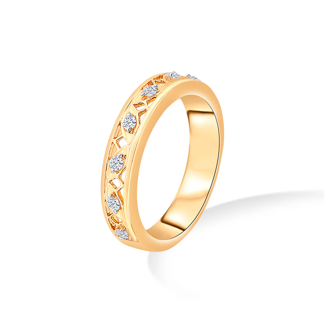Axion Crest Gold & Diamond Ring - Image 2