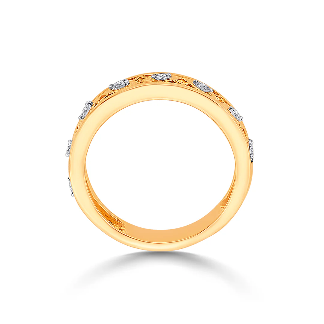 Axion Crest Gold & Diamond Ring - Image 3