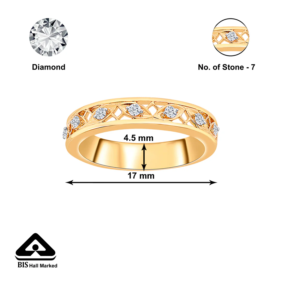 Axion Crest Gold & Diamond Ring - Image 4