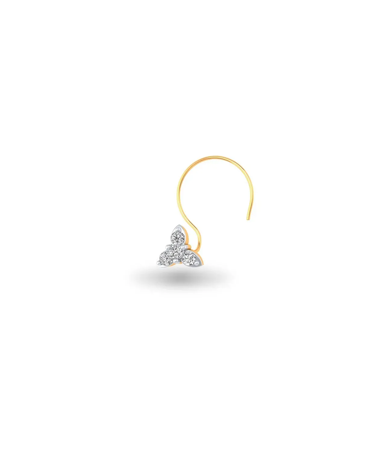 Bedazzling Bloom Diamond Nosepin - Image 4