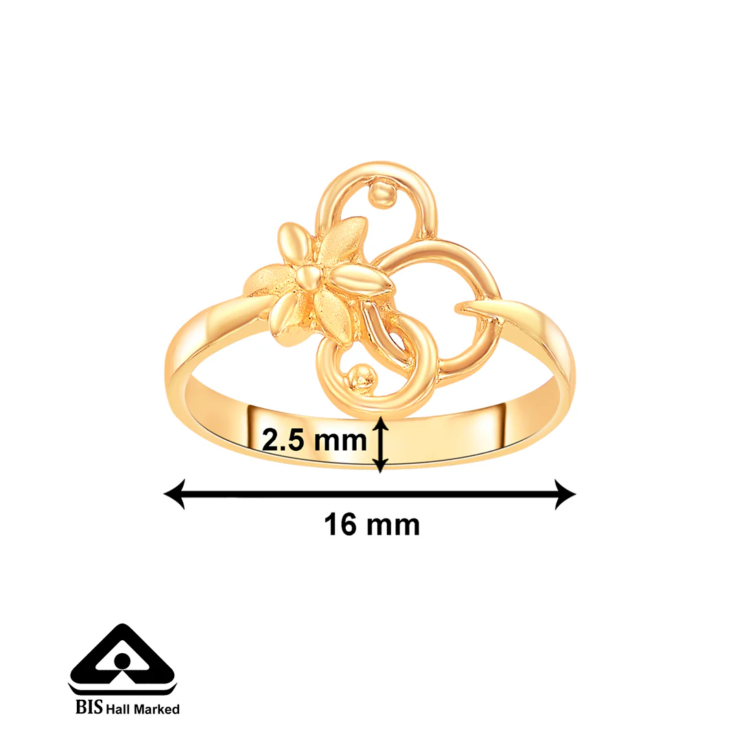 Blossom Bliss Gold Casual Ring For Women - Image 2