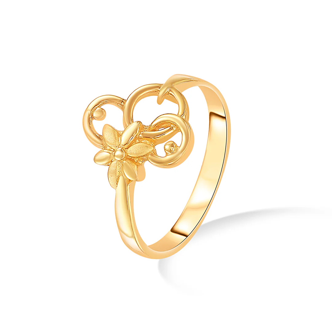 Blossom Bliss Gold Casual Ring For Women - Image 3