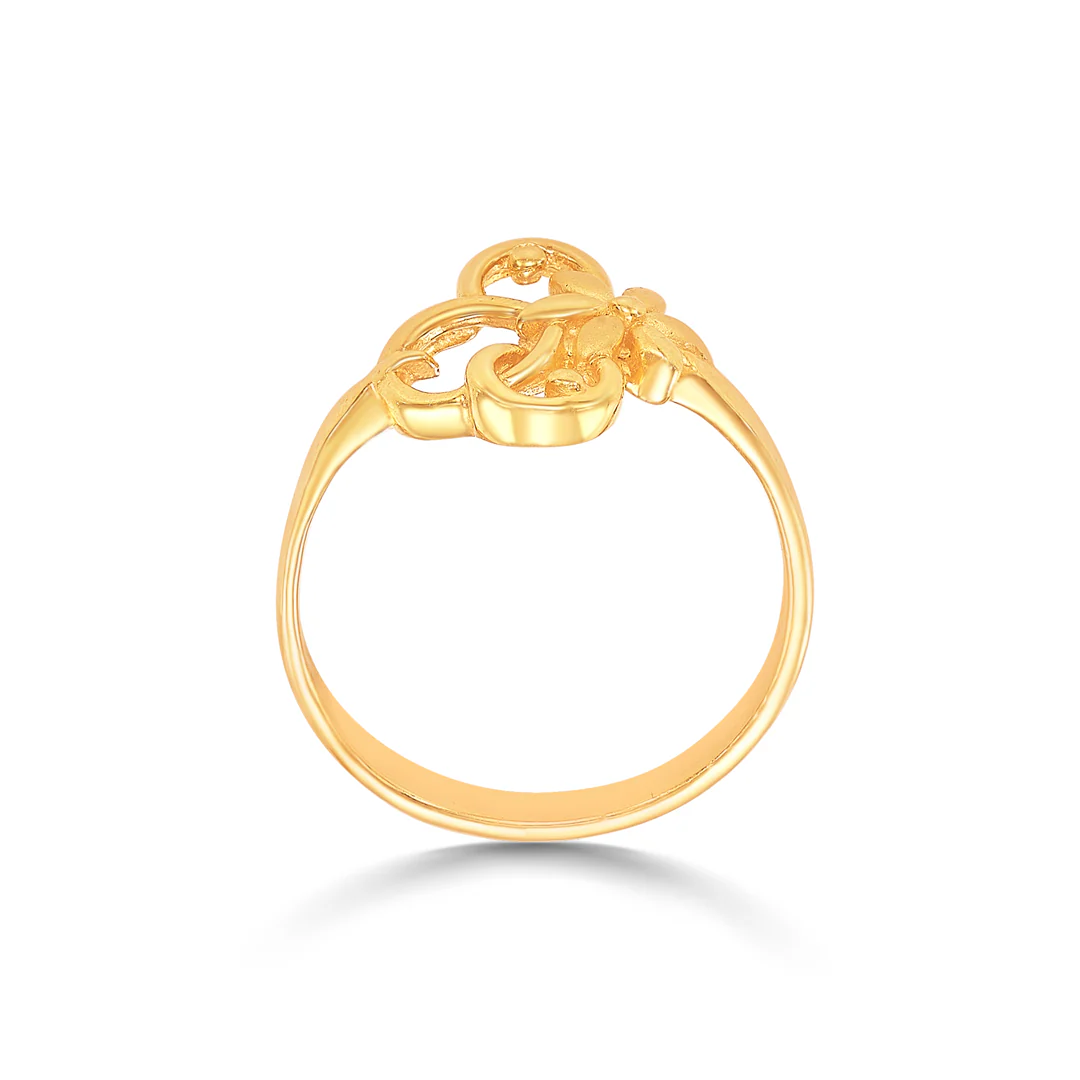Blossom Bliss Gold Casual Ring For Women - Image 4