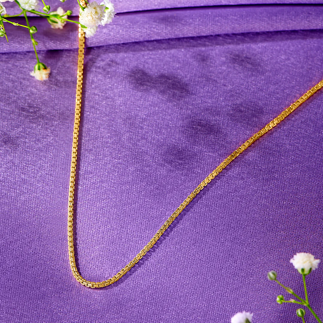 Bold Box Gold Chain For Men