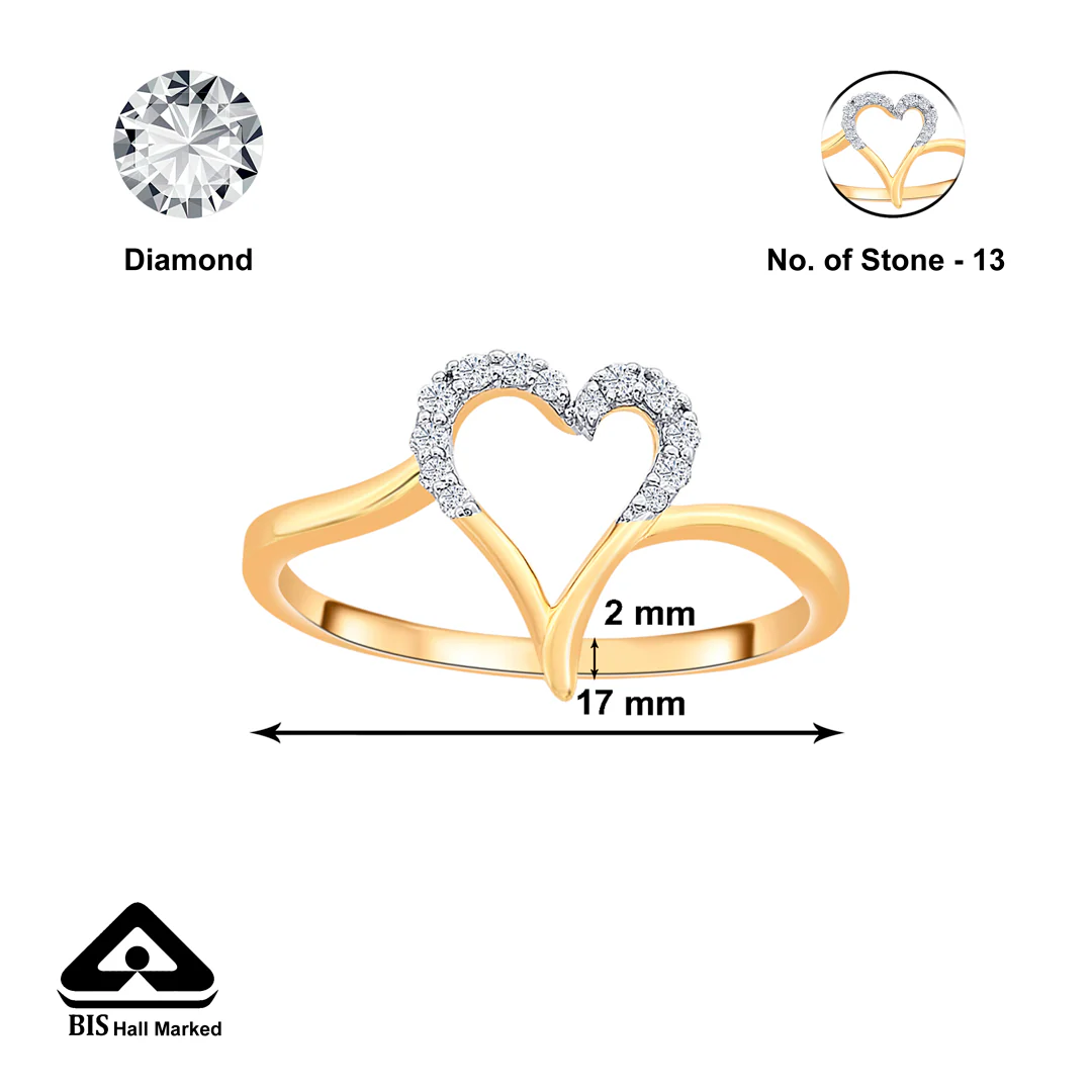 Bound by Heart Gold & Diamond Ring - Image 4