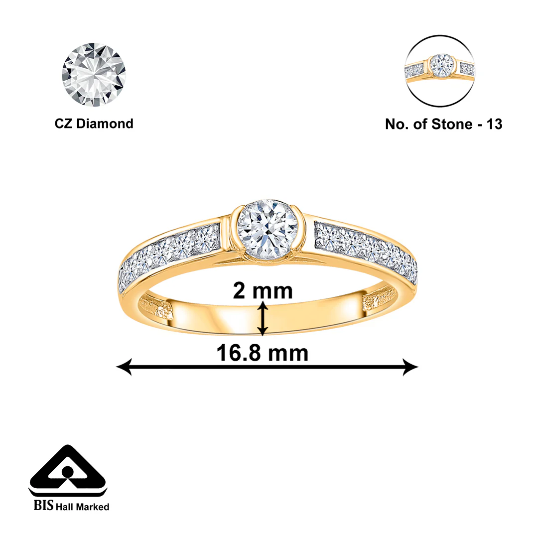 Celestial Dusk Gold Engagement Ring For Women - Image 2
