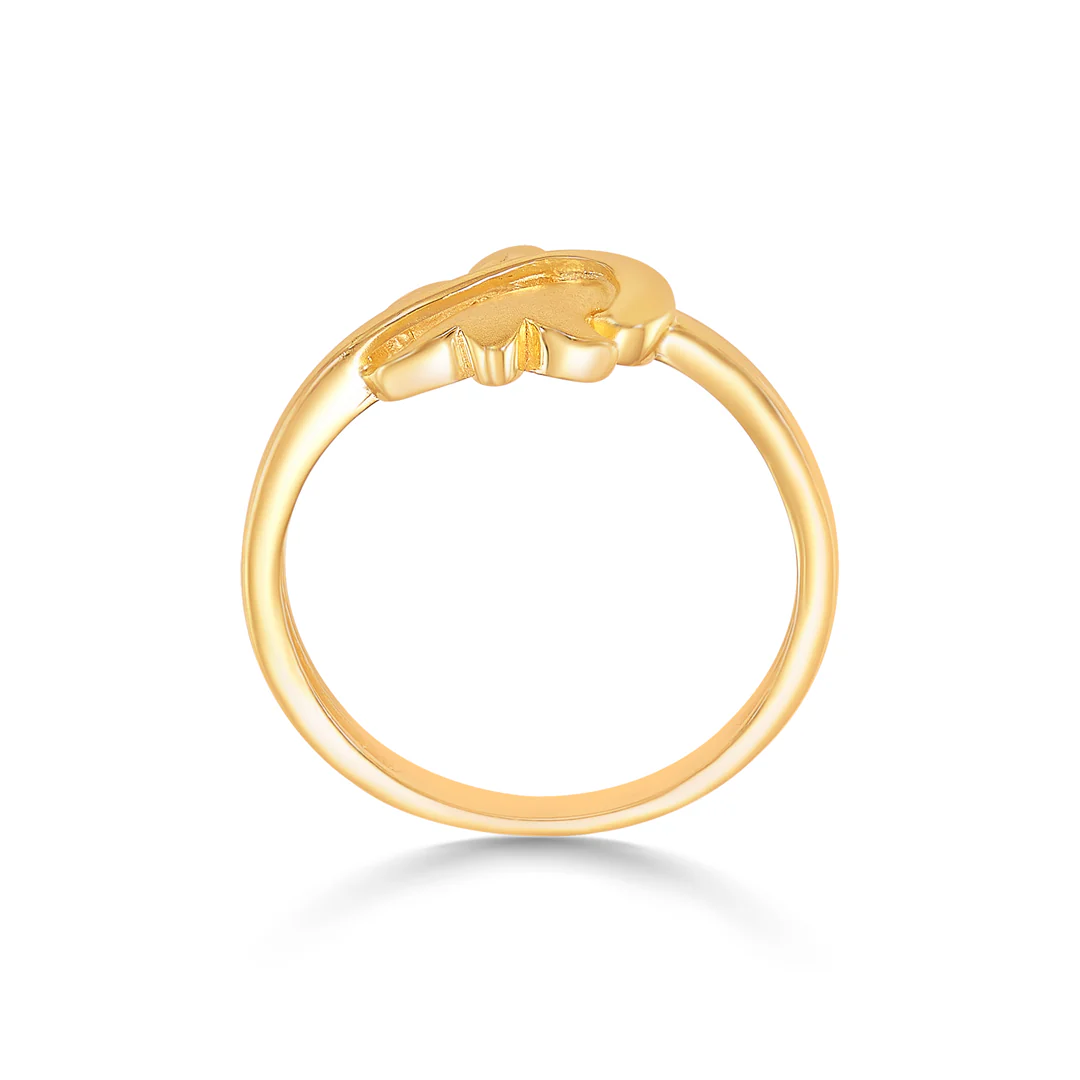 Cherry Blossom Gold Casual Ring For Women - Image 4