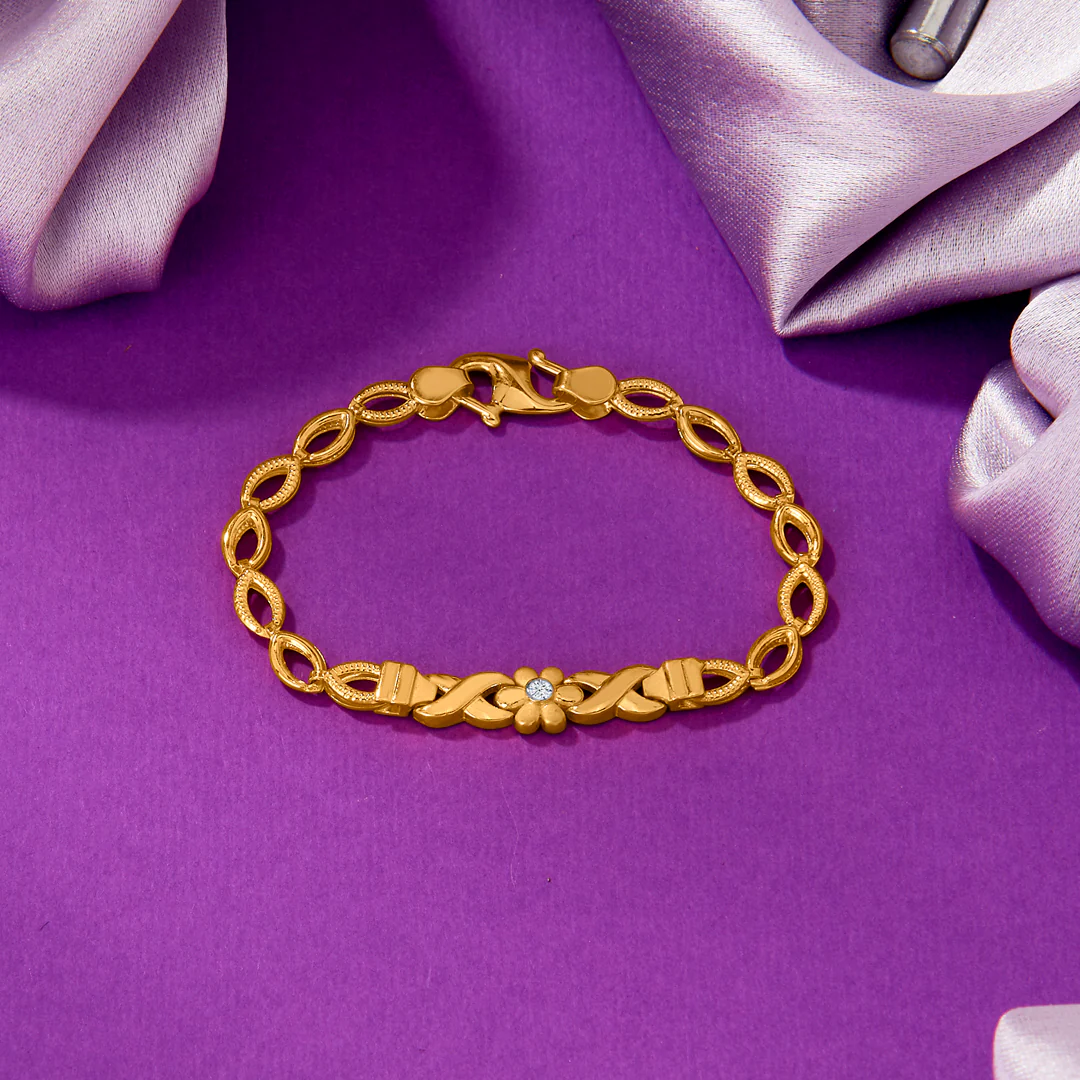 Childhood Charms Yellow Gold Kids Bracelet