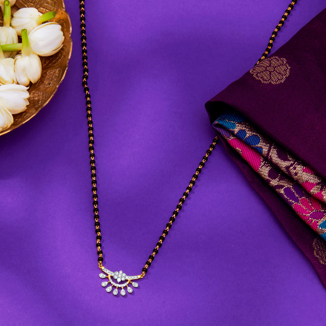 Circa Grace Gold & Diamond Modern Mangalsutra for Women