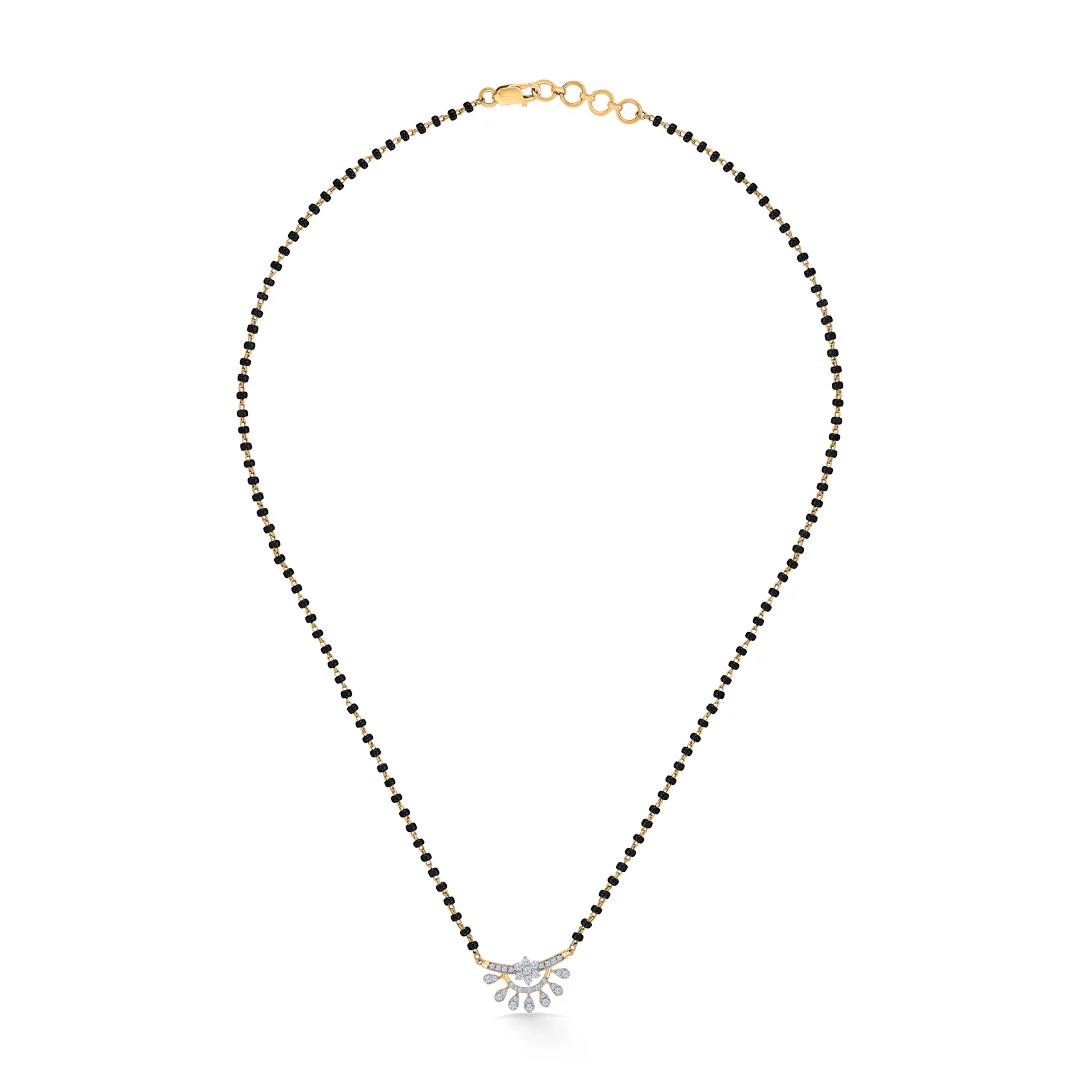 Circa Grace Gold & Diamond Modern Mangalsutra for Women - Image 3