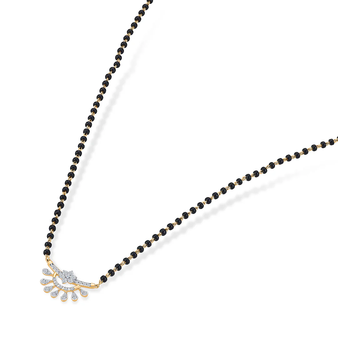 Circa Grace Gold & Diamond Modern Mangalsutra for Women - Image 4