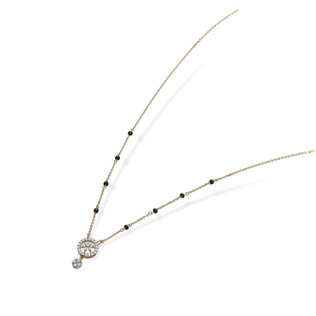 Circle of Faith Gold & Diamond Modern Mangalsutra - Image 3