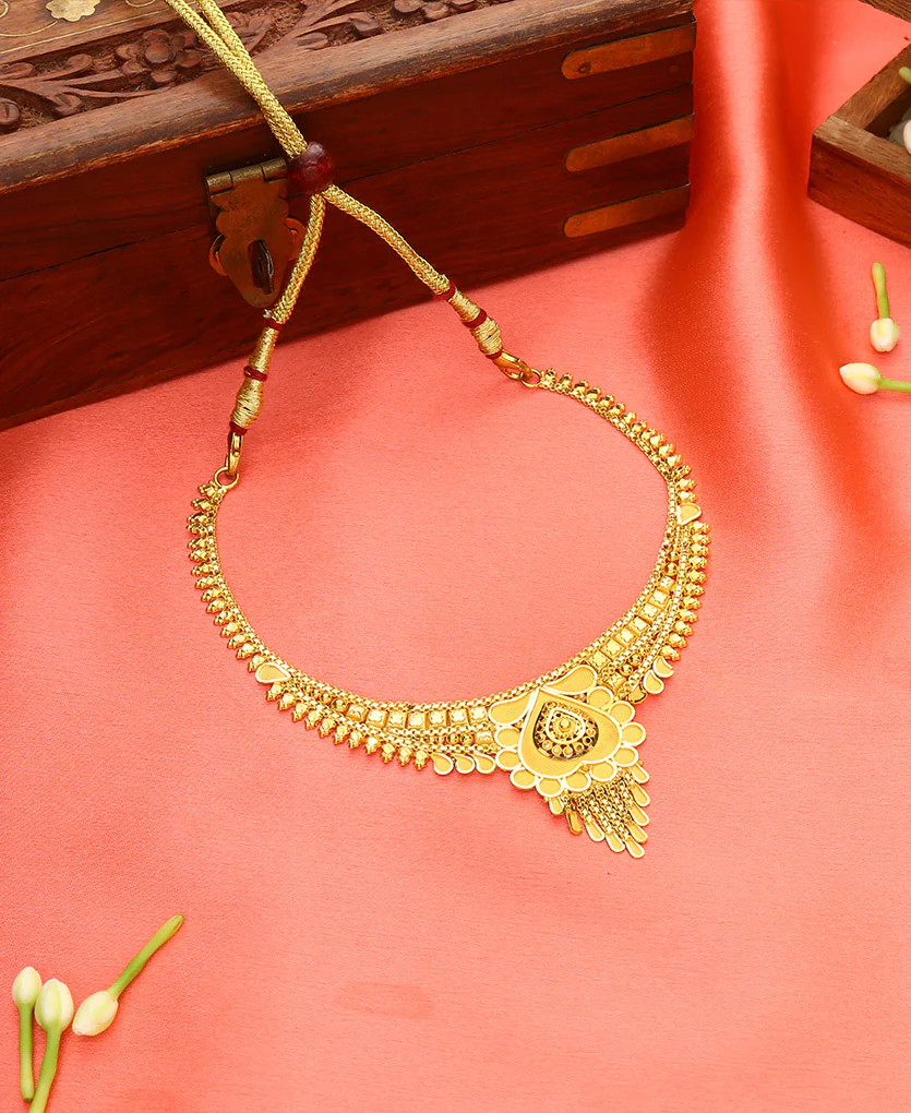 Classic Mangalya Yellow Gold Necklace For Women