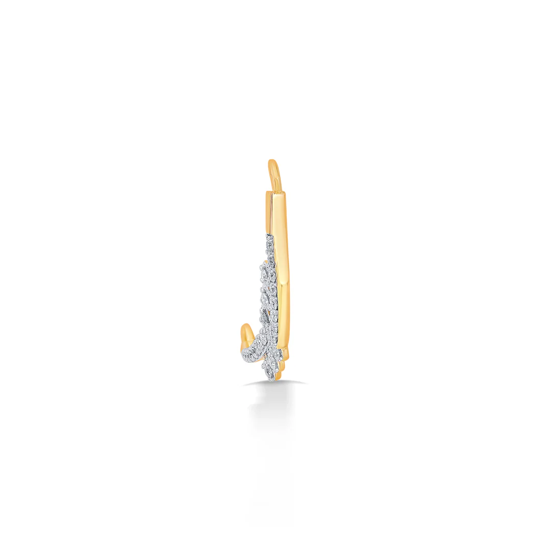 Cluster Heart Yellow Gold & Diamond Tanmaniya Mangalsutra For Women - Image 4
