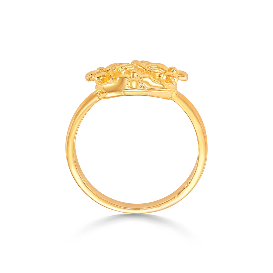 Contempo Loop Gold Casual Ring For Women - Image 4