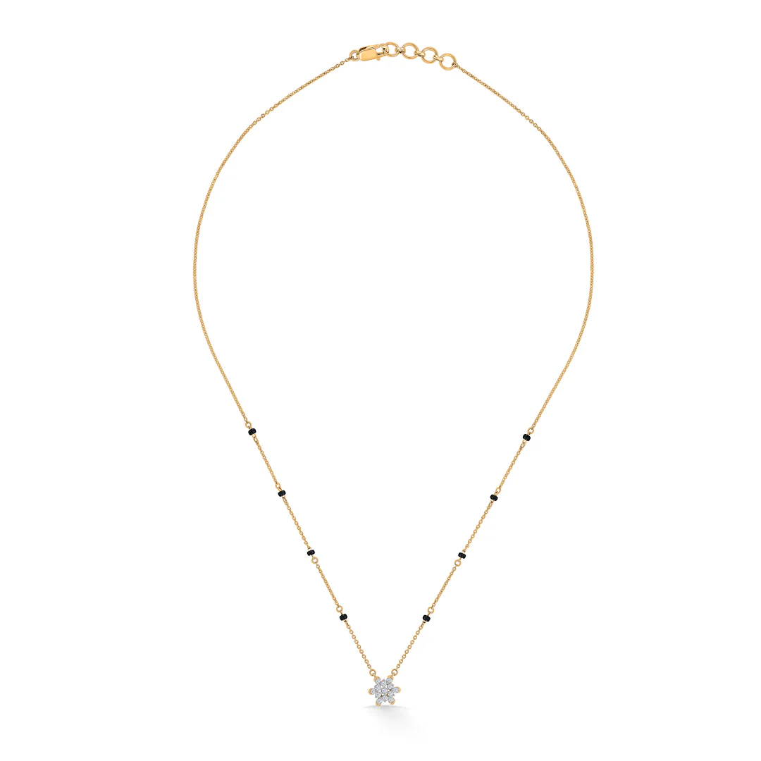 Cosmic Connection Gold & Diamond Modern Mangalsutra for Women - Image 3