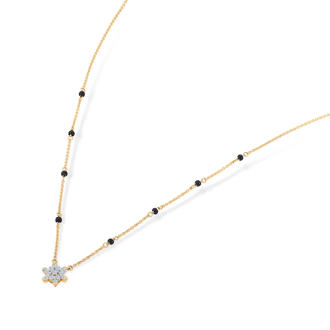 Cosmic Connection Gold & Diamond Modern Mangalsutra for Women - Image 4