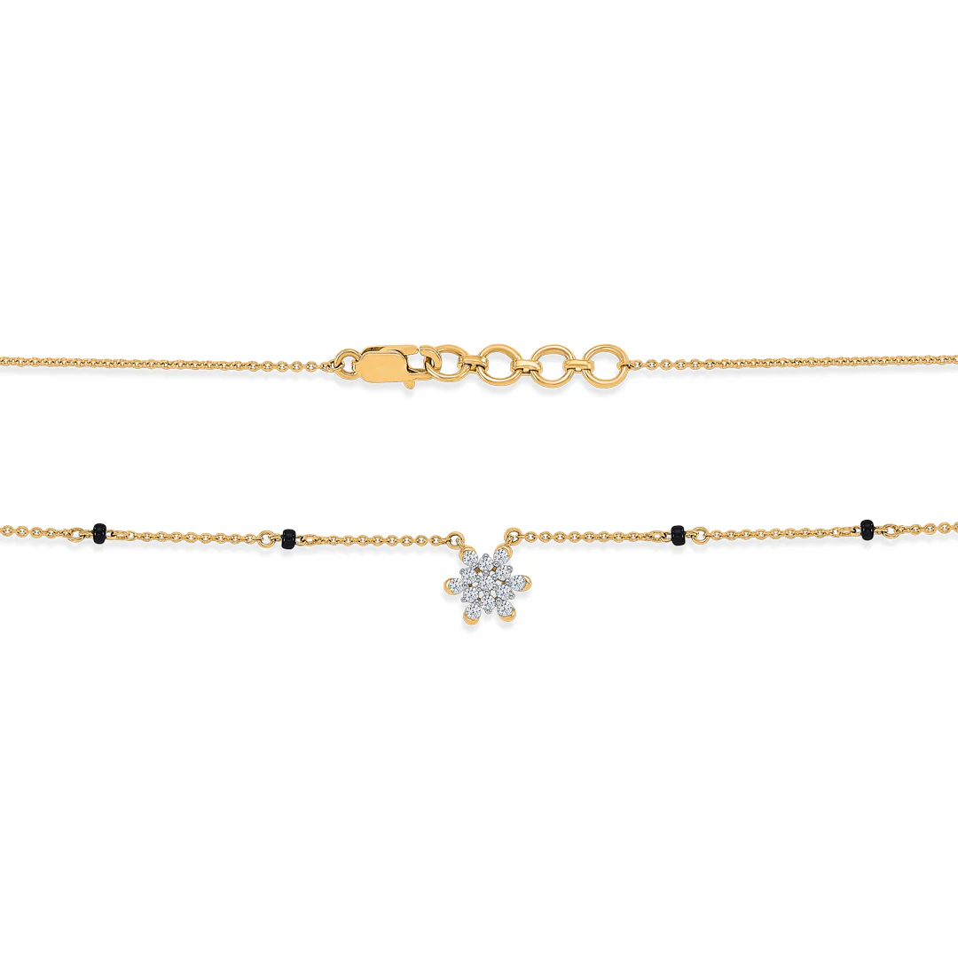 Cosmic Connection Gold & Diamond Modern Mangalsutra for Women - Image 5