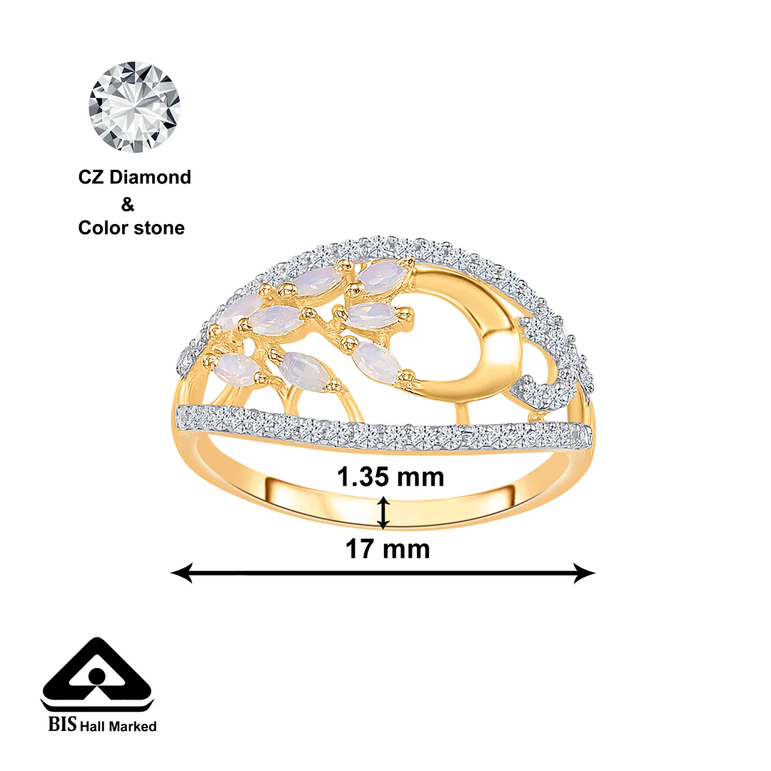 Cosmo Charm Gold Fashion Ring For Women - Image 2