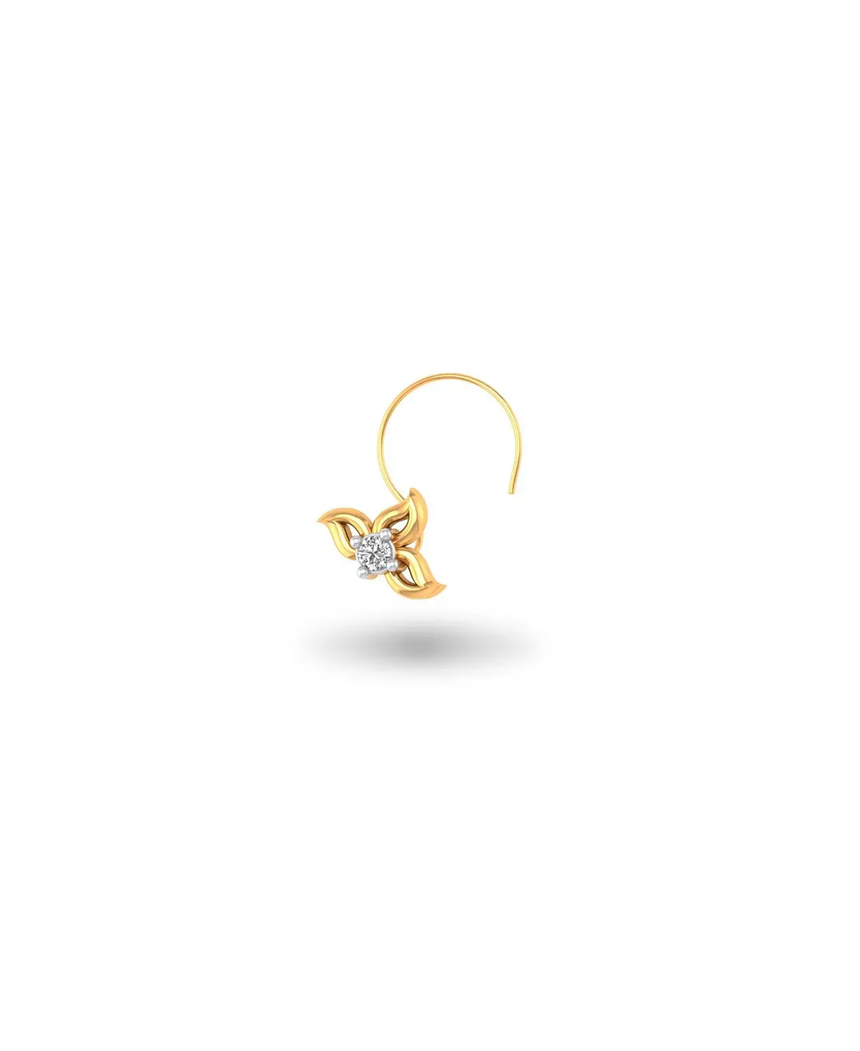 Dainty Bloom Diamond Nosepin - Image 4