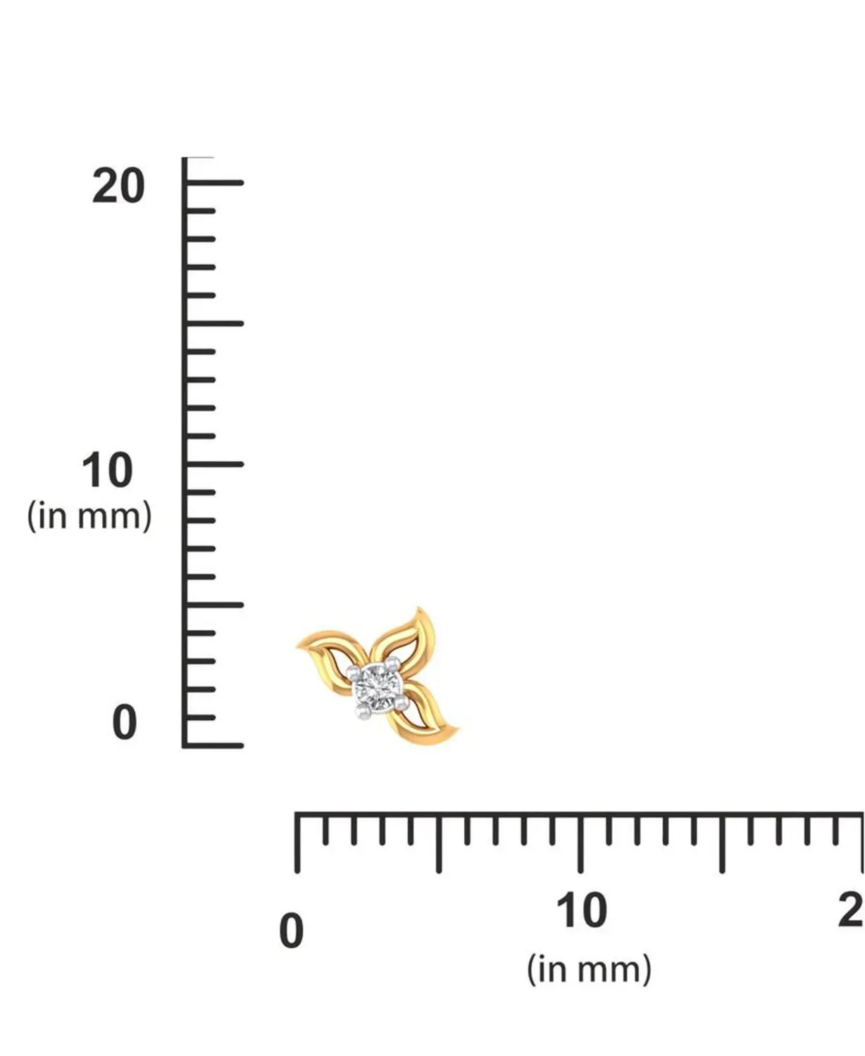 Dainty Bloom Diamond Nosepin - Image 5