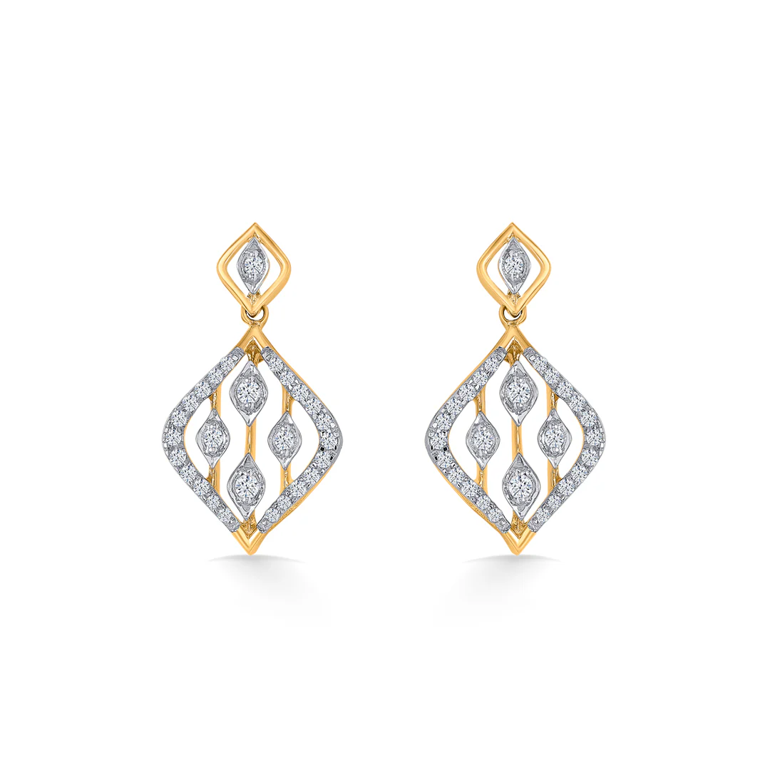 Dazzle Net Gold & Diamond Pendant set Pendant For Women - Image 2