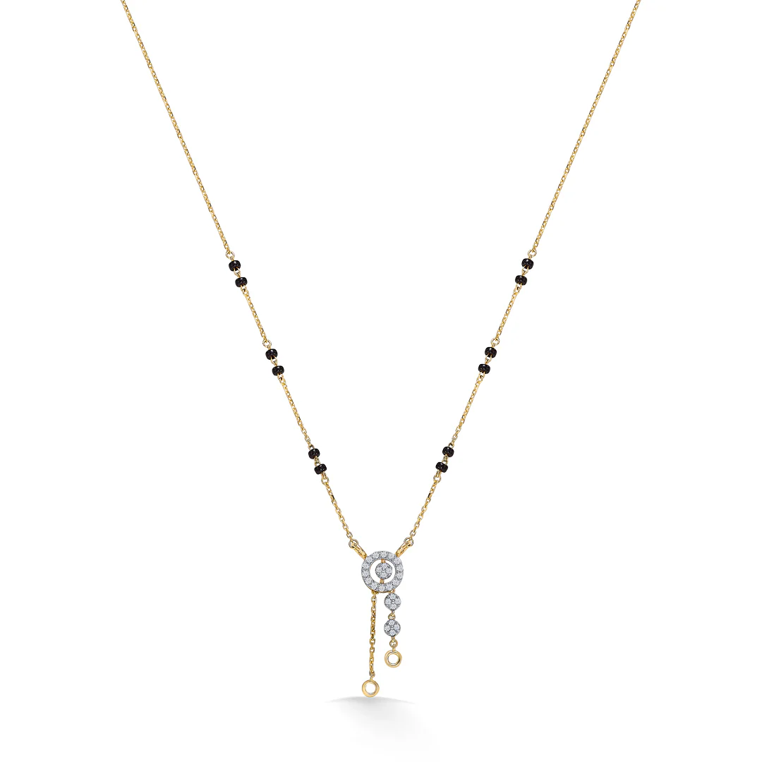 Dhaara Shine Gold & Diamond Modern Mangalsutra - Image 2