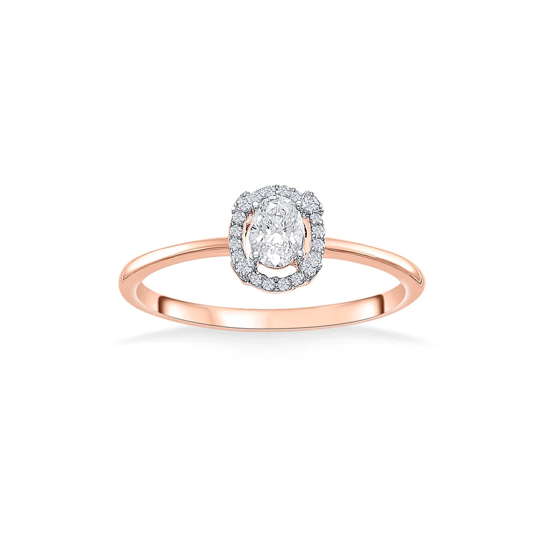 Diamond Essence Gold Ladies Ring For Women - Image 2