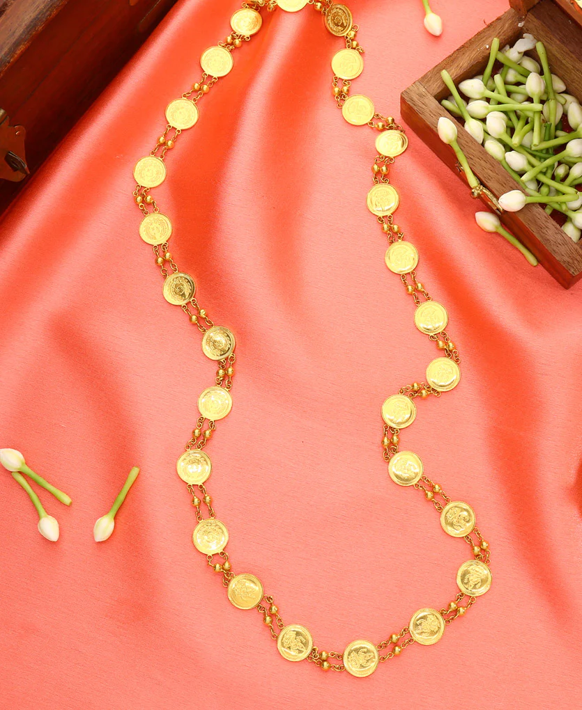 Divya Lakshmi Haar Yellow Gold Necklace For Women - Image 3