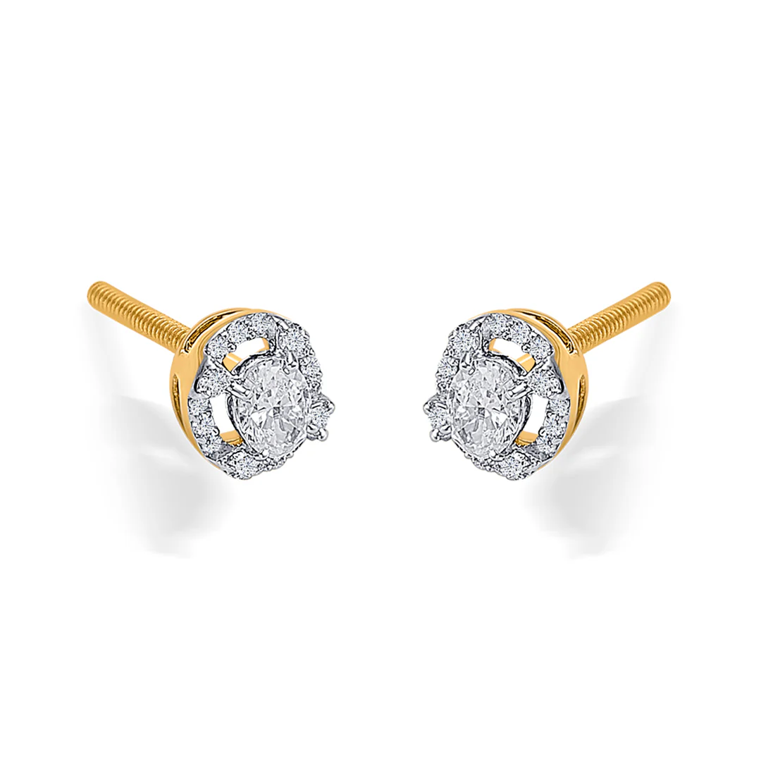 Dot Delight Gold Stud Earring For Women - Image 4