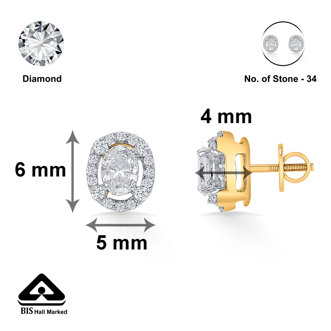 Dot Delight Gold Stud Earring For Women - Image 5