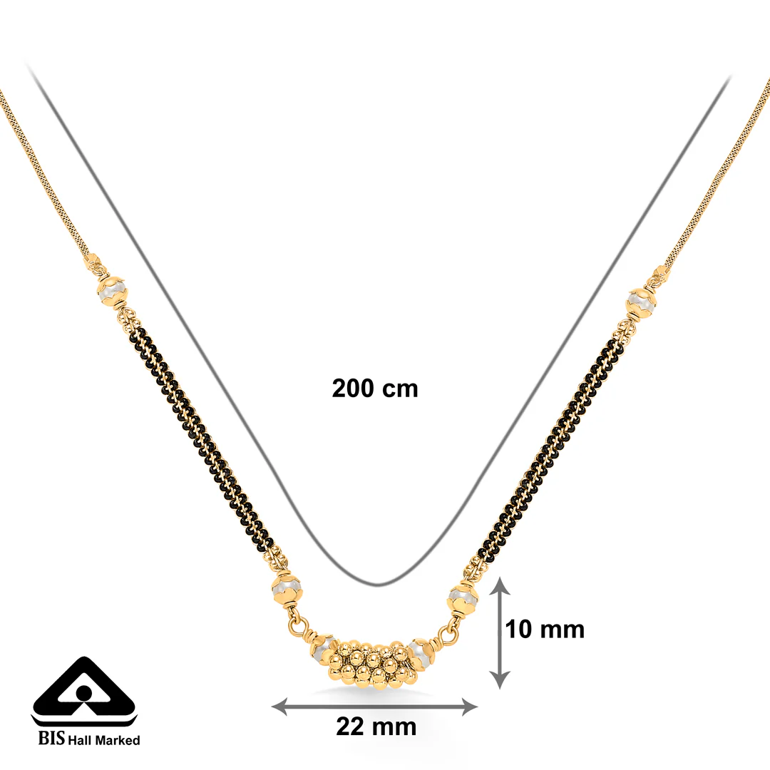Dusky Bond Gold Modern Mangalsutra - Image 4