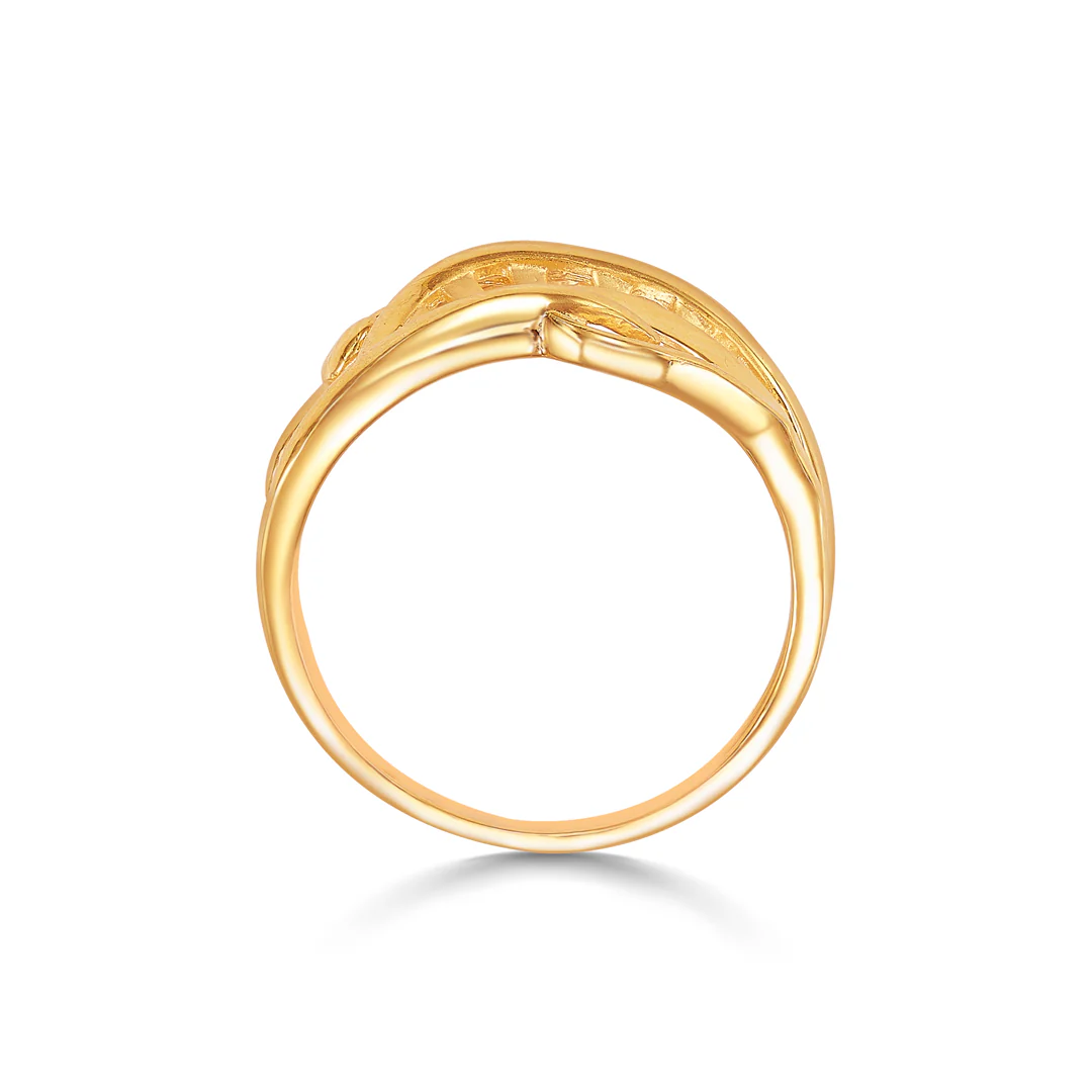 Elysian Twist Gold Fashion Ring For Women - Image 4