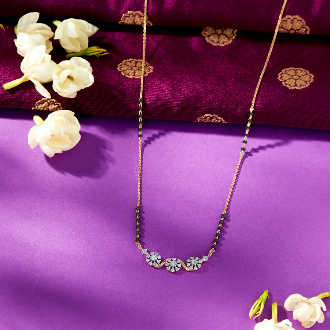Emerald Promise Gold & Diamond Modern Mangalsutra