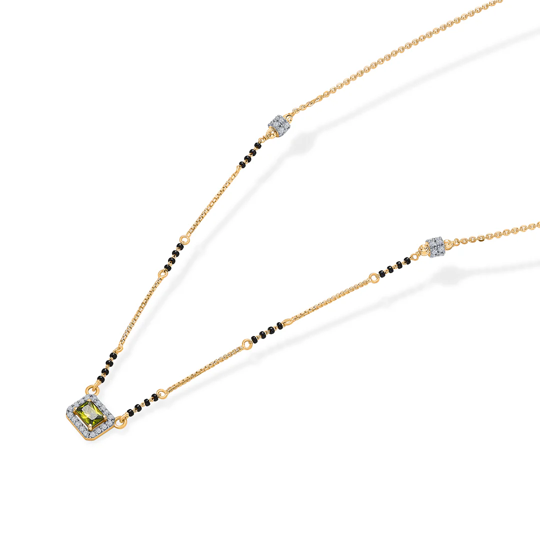 Emerald Promise Gold Modern Mangalsutra - Image 2