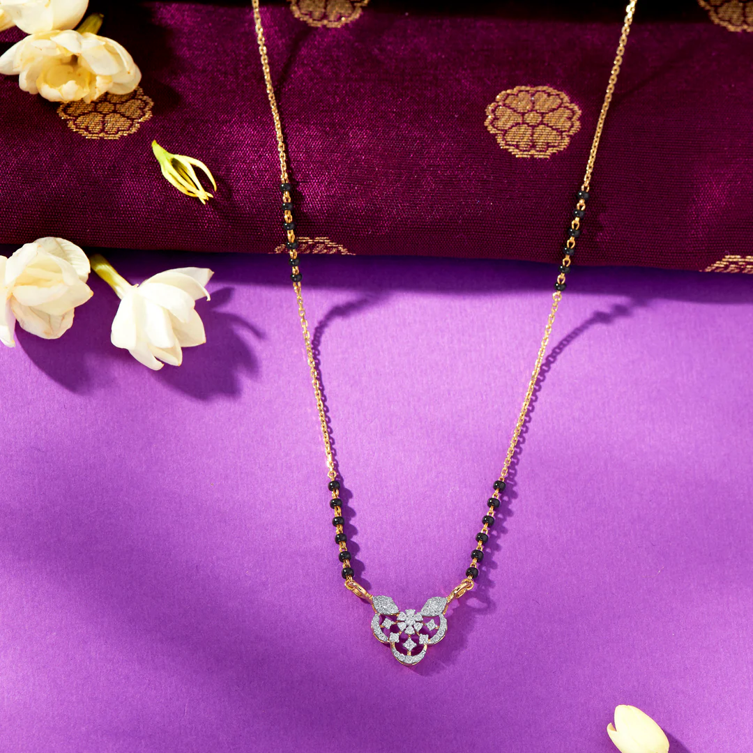 Enchanting Love Gold & Diamond Modern Mangalsutra For Women