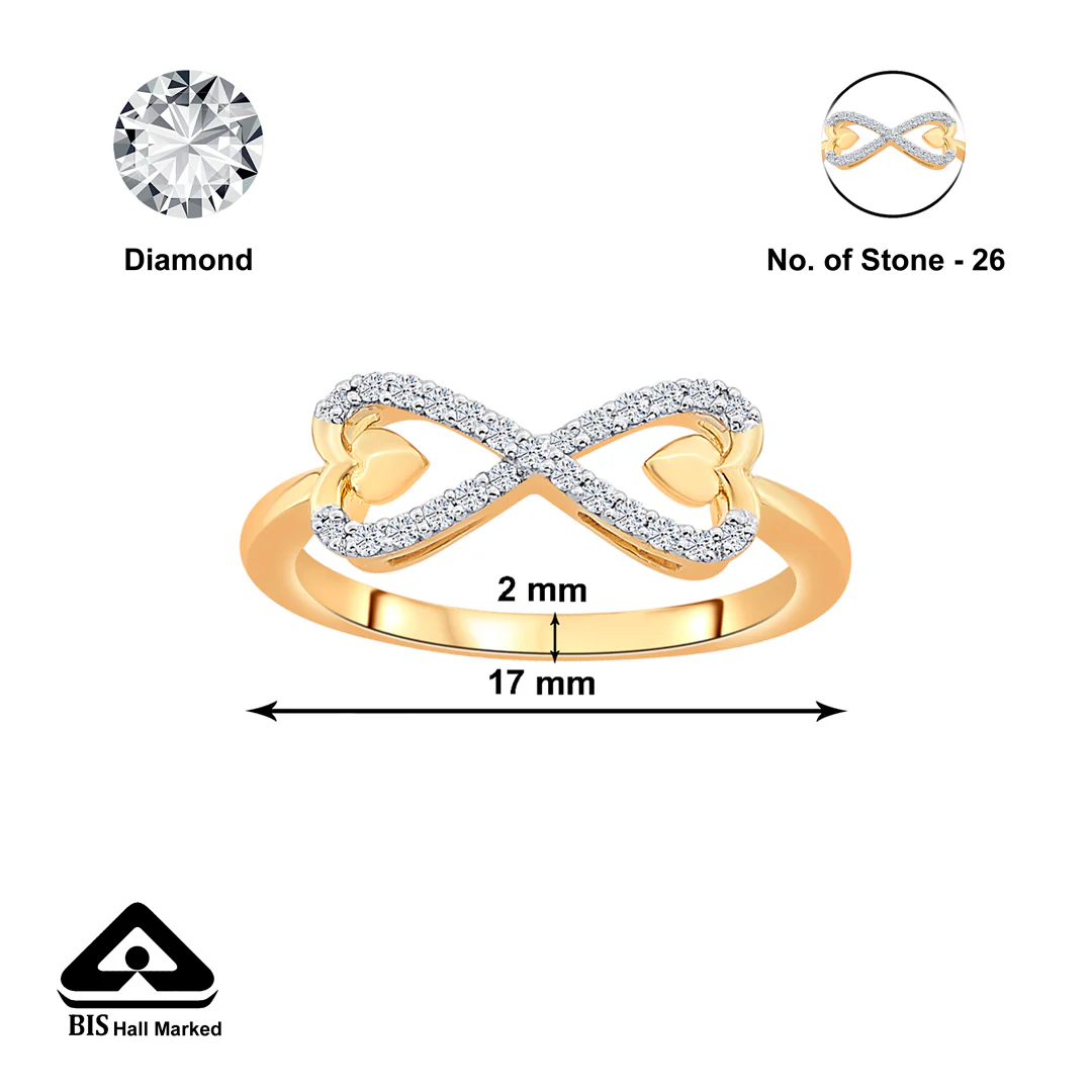 Endura Love Gold and Diamond Ring - Image 4