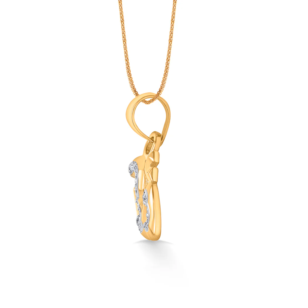 Essence of Om Gold Religious Pendant - Image 2