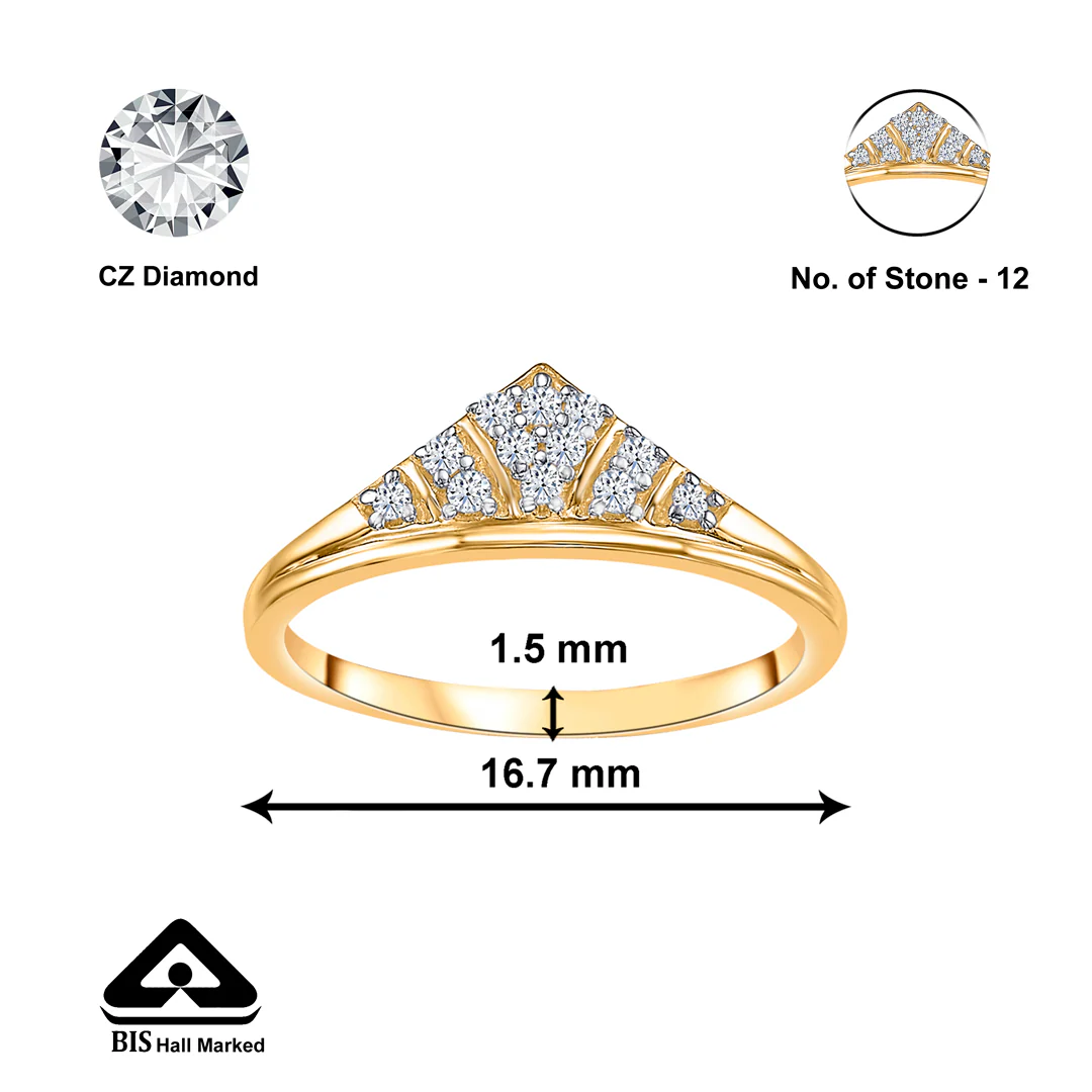 Eternal Prism Gold Casual Ring For Women - Image 2