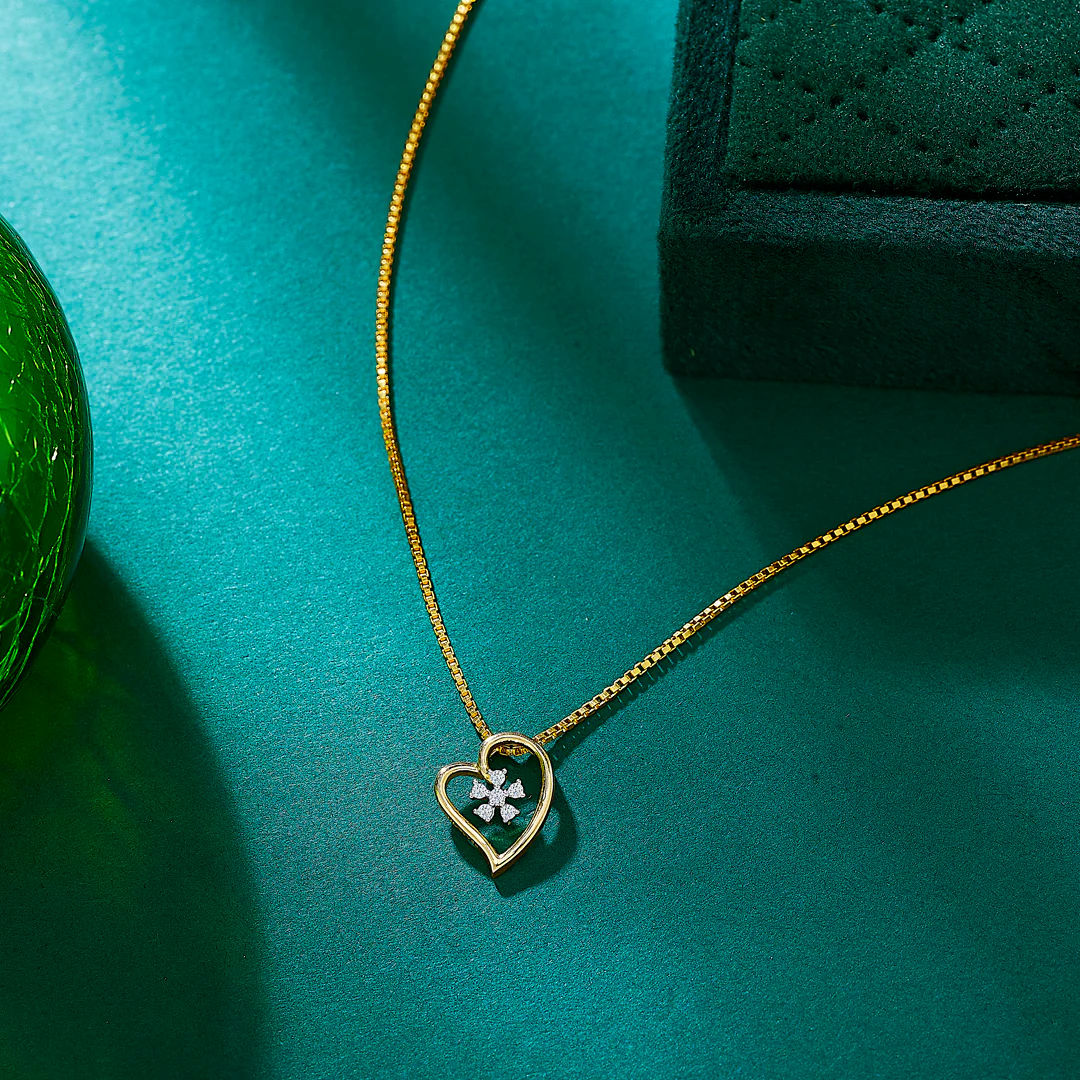 Florenza Heart Gold & Diamond Pendant