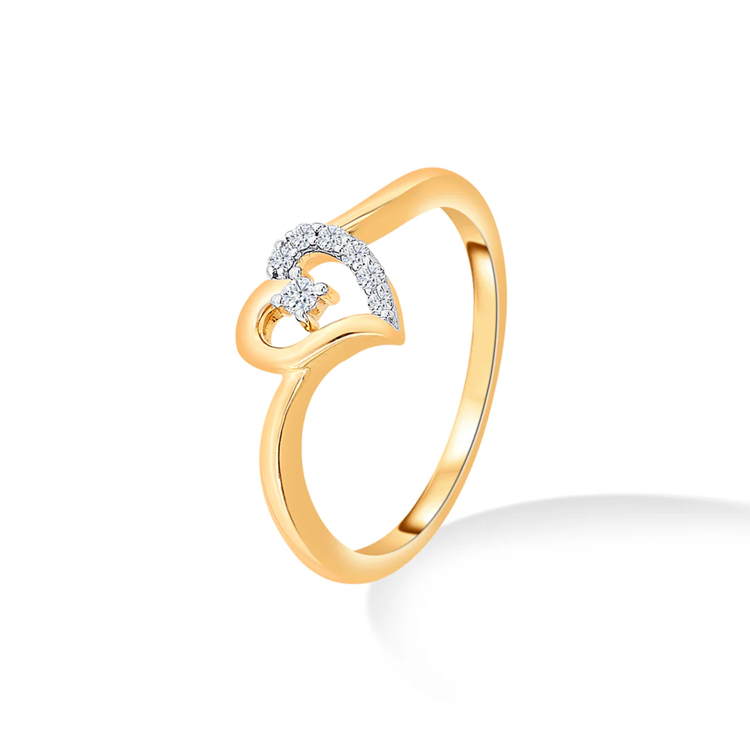 Forever in Heart Gold & Diamond Ring - Image 2