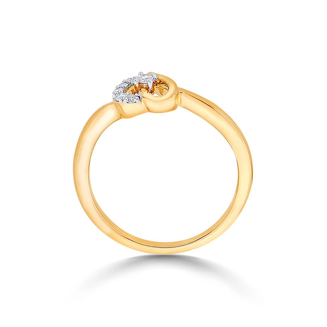 Forever in Heart Gold & Diamond Ring - Image 3